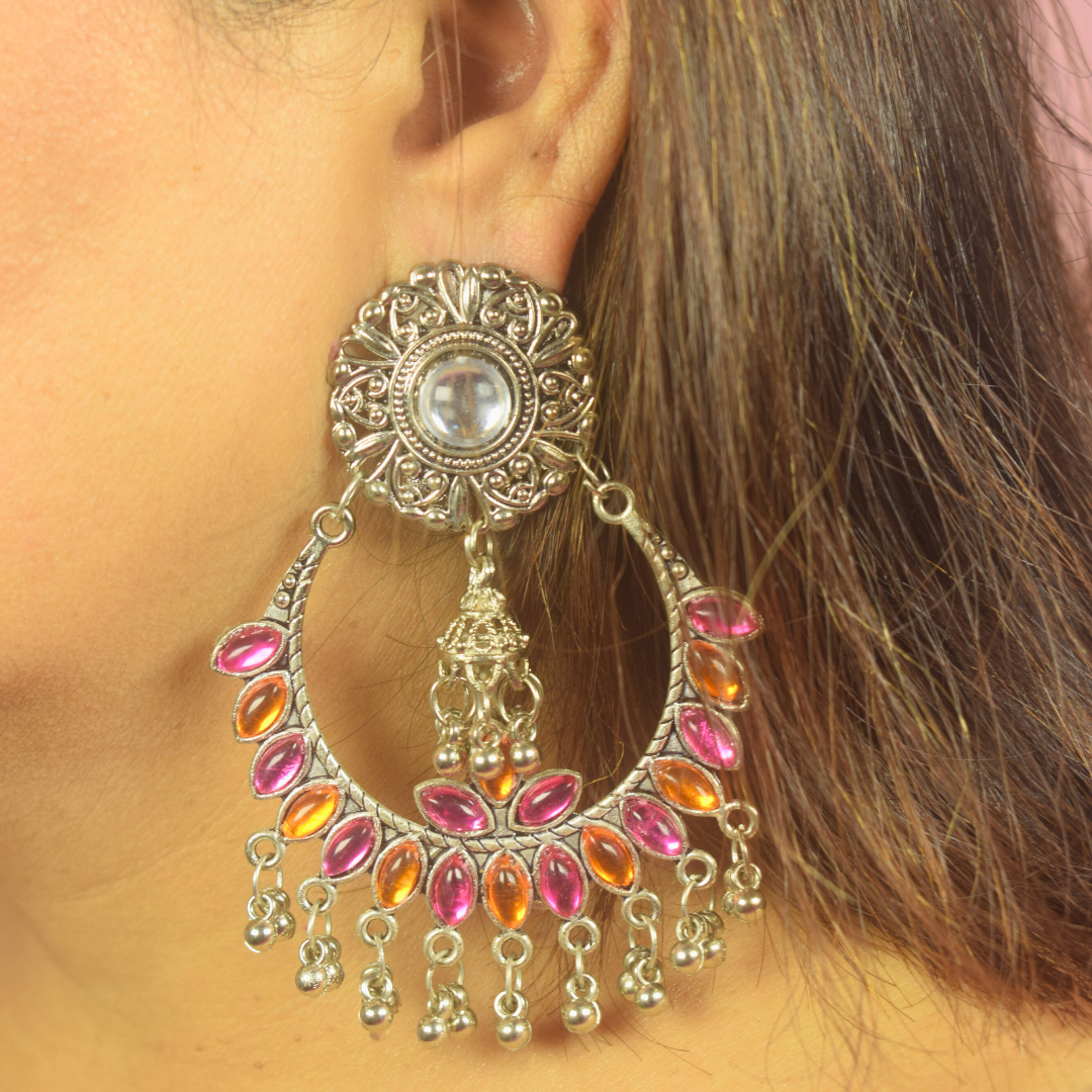 Adwitya jewels oxidised earrings