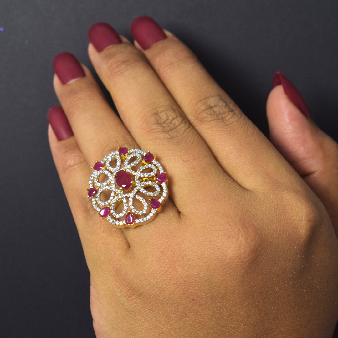 RUBY AD SANGEETA RING