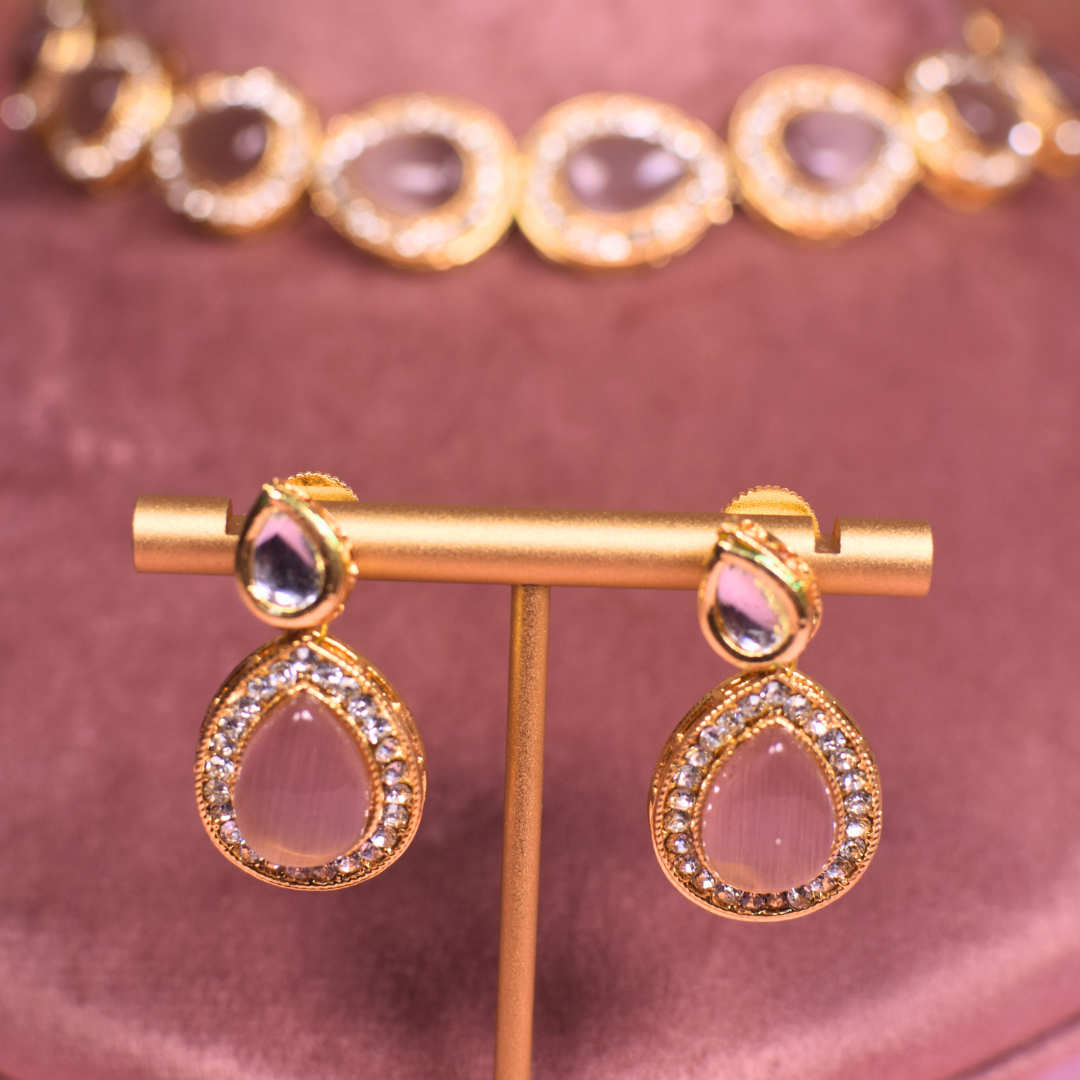 Blush Heena Kundan Jewelley Set