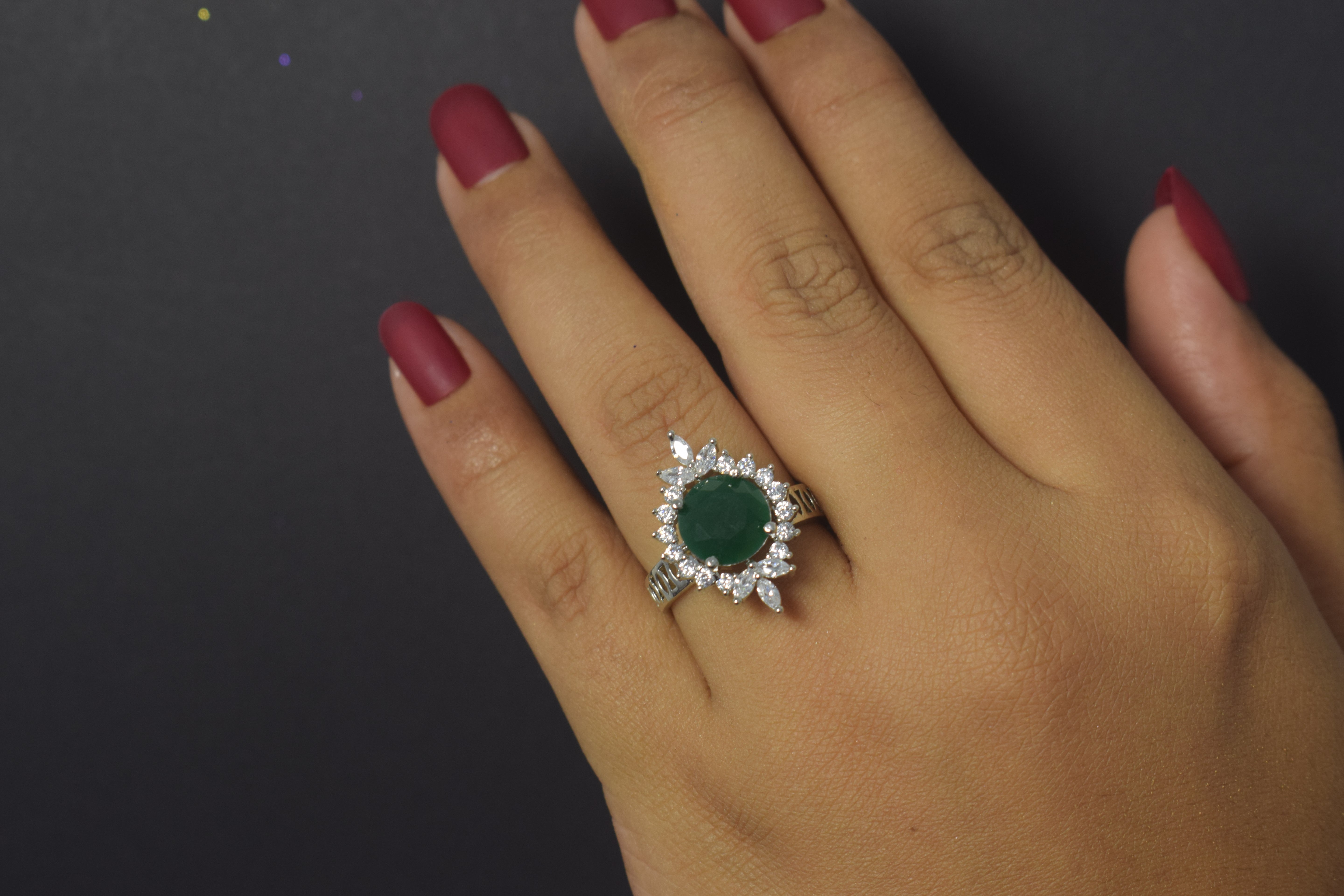 SILVER ZIRCONIA RING