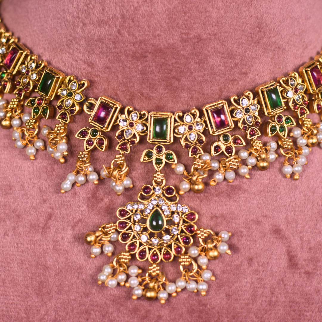 Kashmira Temple Jewellery Set