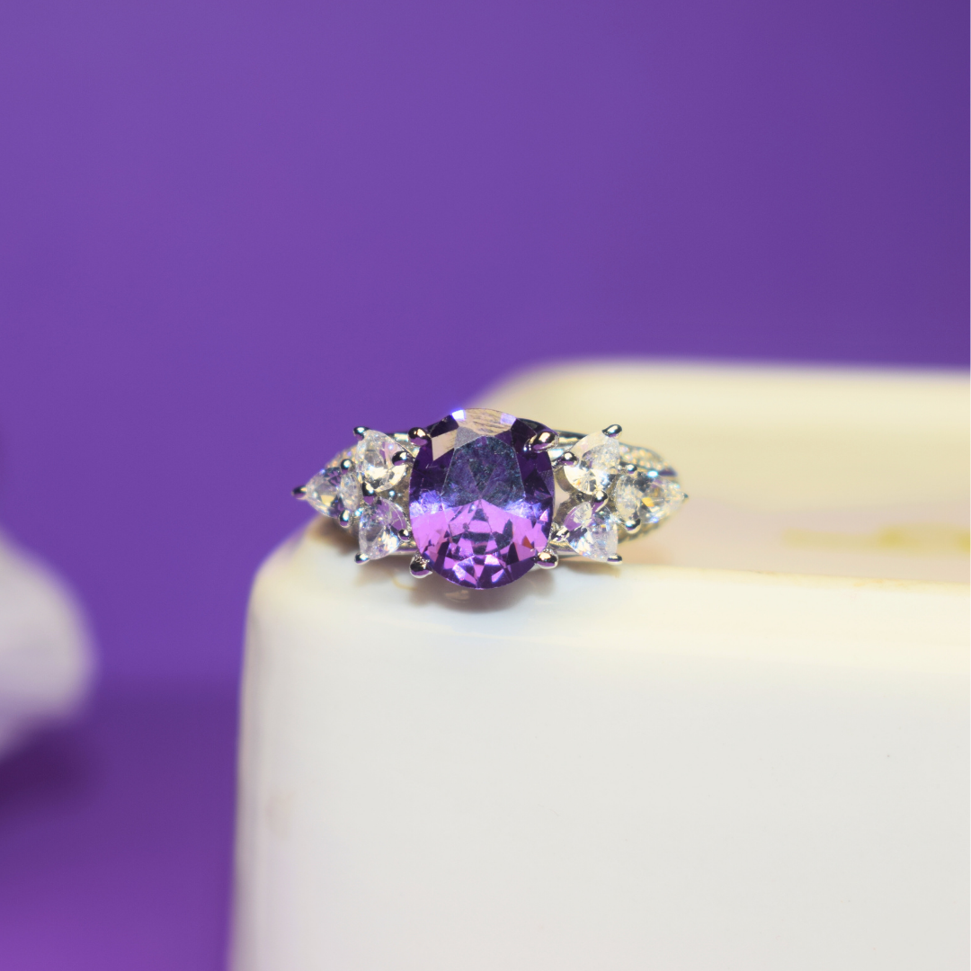 PURPLE MANVIKA RING
