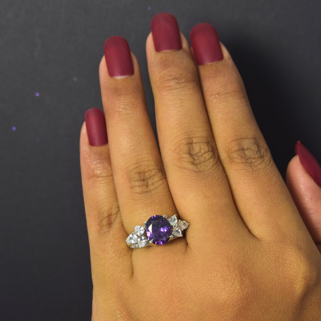 PURPLE MANVIKA RING