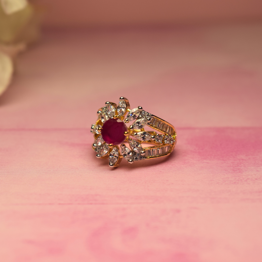 RUBY LILY AD RING