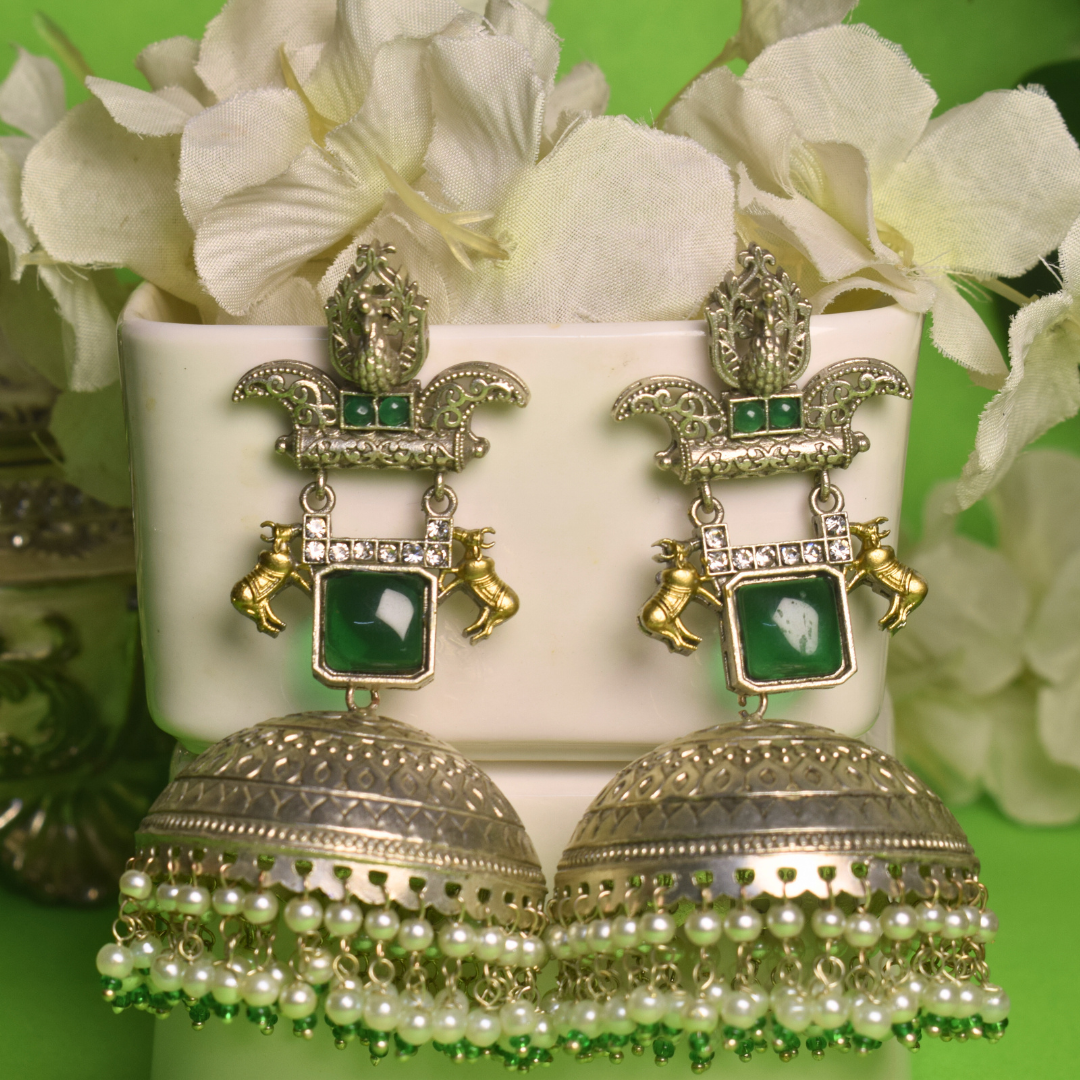 Rani Jhumka Emerald