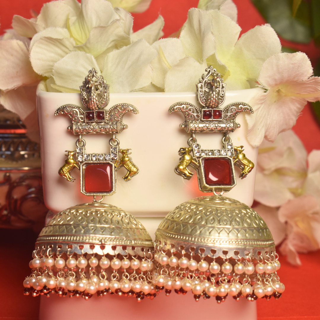 Rani Jhumka Red