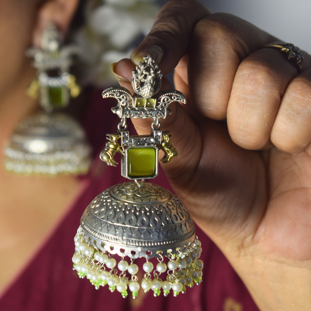 Rani Jhumka Yellow