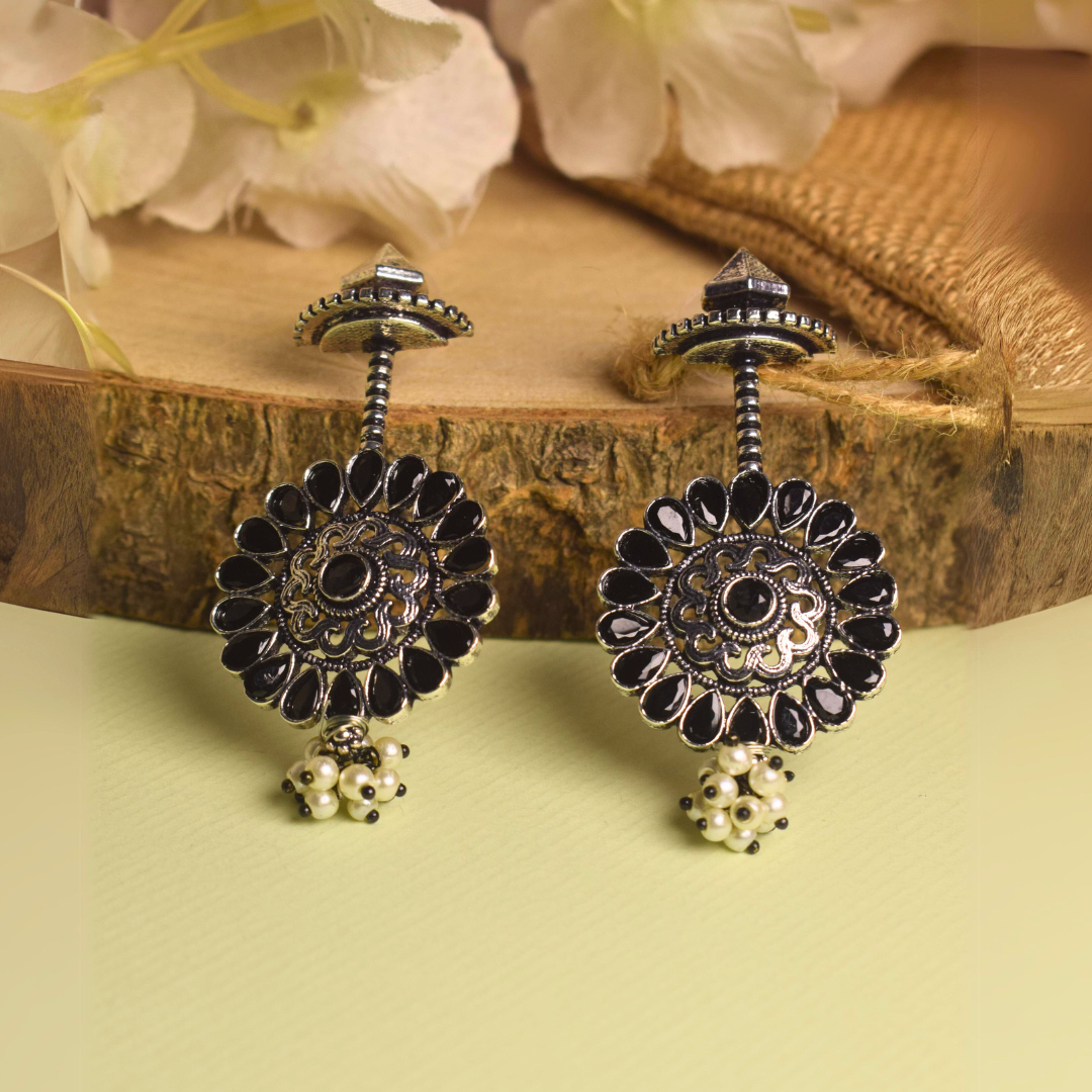SANVI ROUND DROP EARRINGS