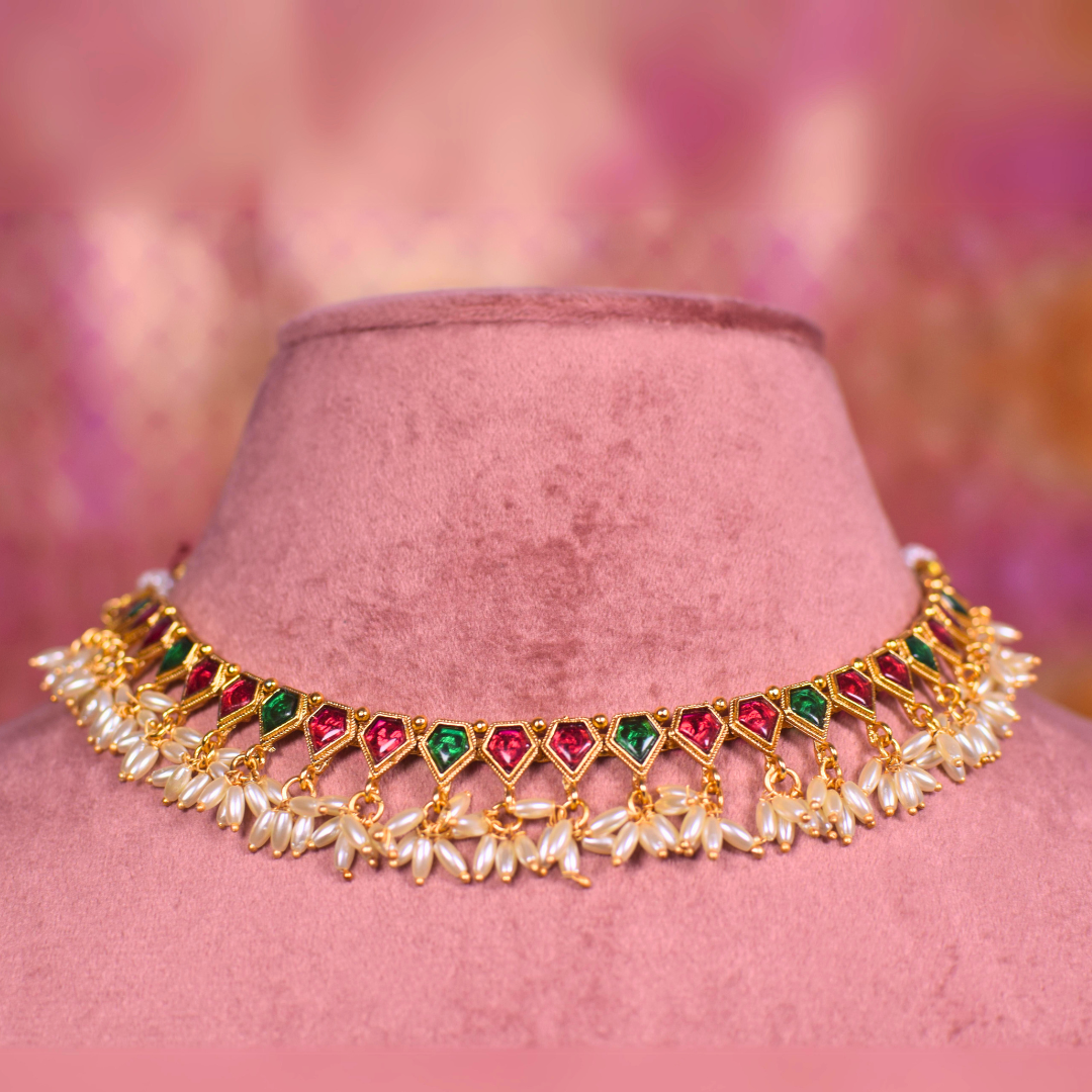 Shri Dhara Temple Jewellery Set