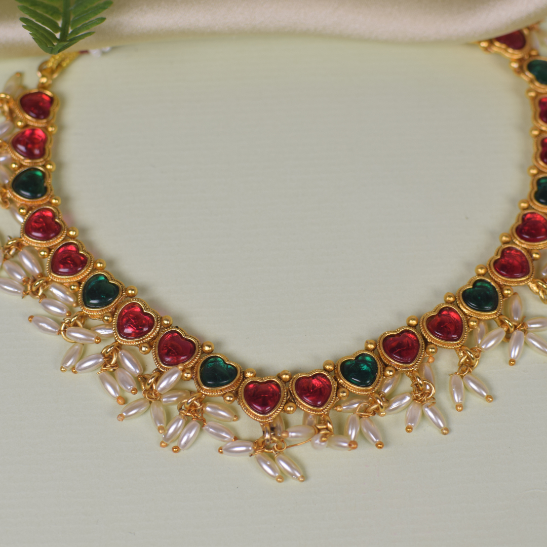 Shri Laxmi Temple Jewellery Set