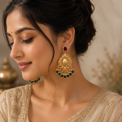 Megha Gold Dangler
