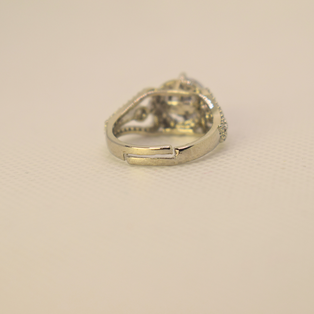 SILVER TISHA ZIRCONIA RING