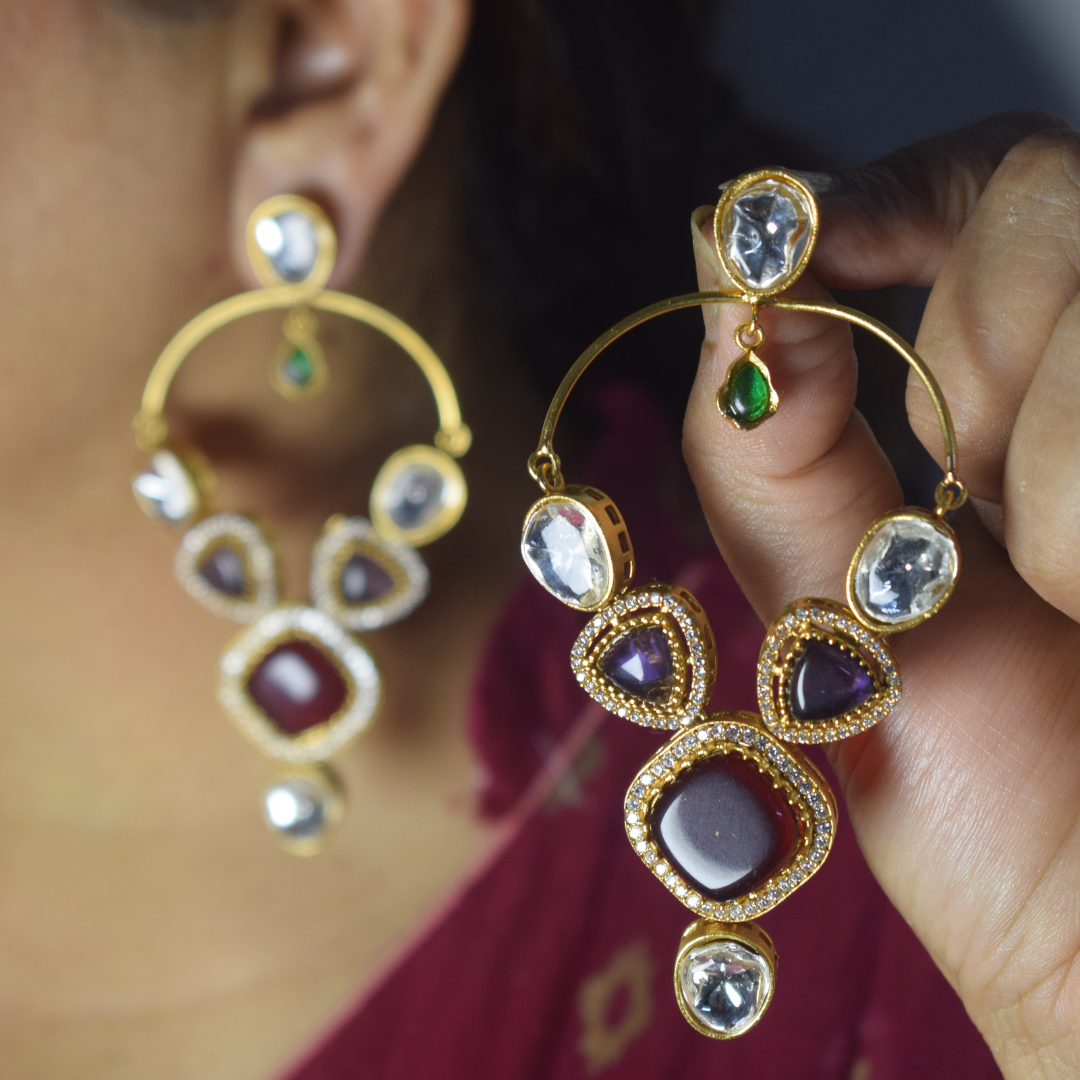 Deepika Long Earrings