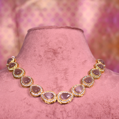 Blush Heena Kundan Jewelley Set