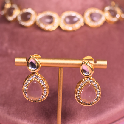 Blush Heena Kundan Jewelley Set