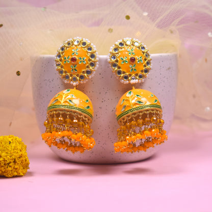 Rupali Meenakari Earrings