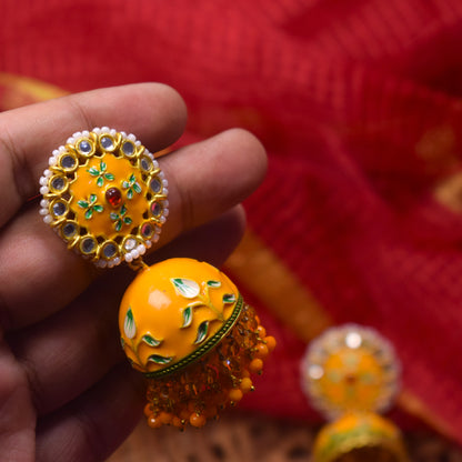 Rupali Meenakari Earrings
