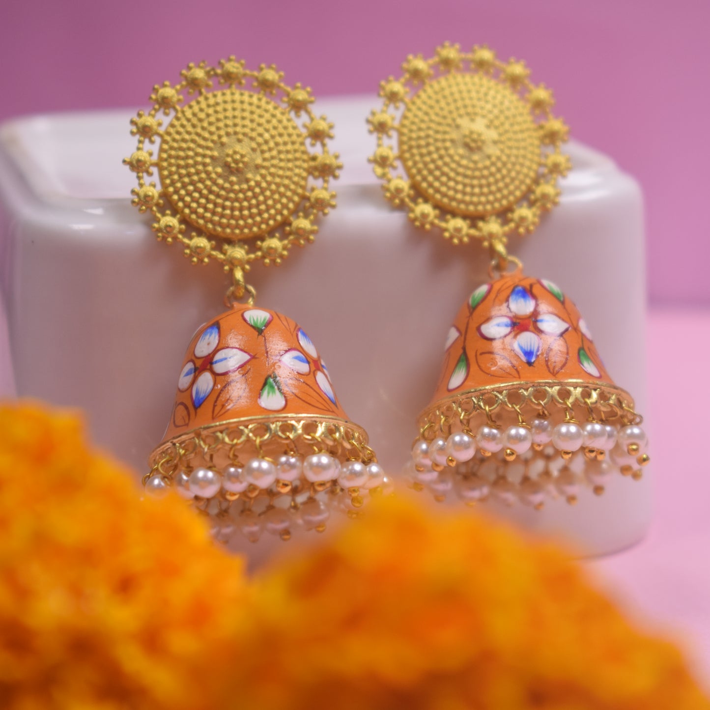 Jyoti Meenakari Earrings