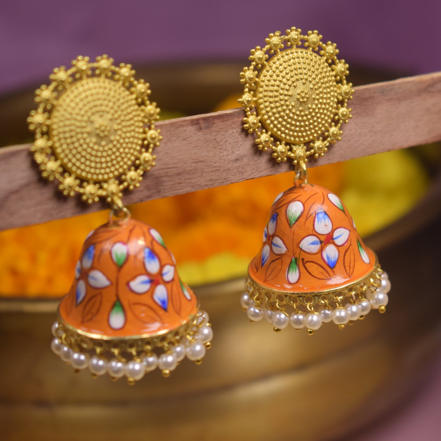 Jyoti Meenakari Earrings