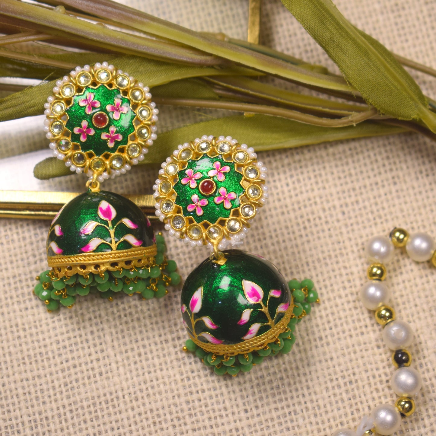 Harita Meenakari Earrings