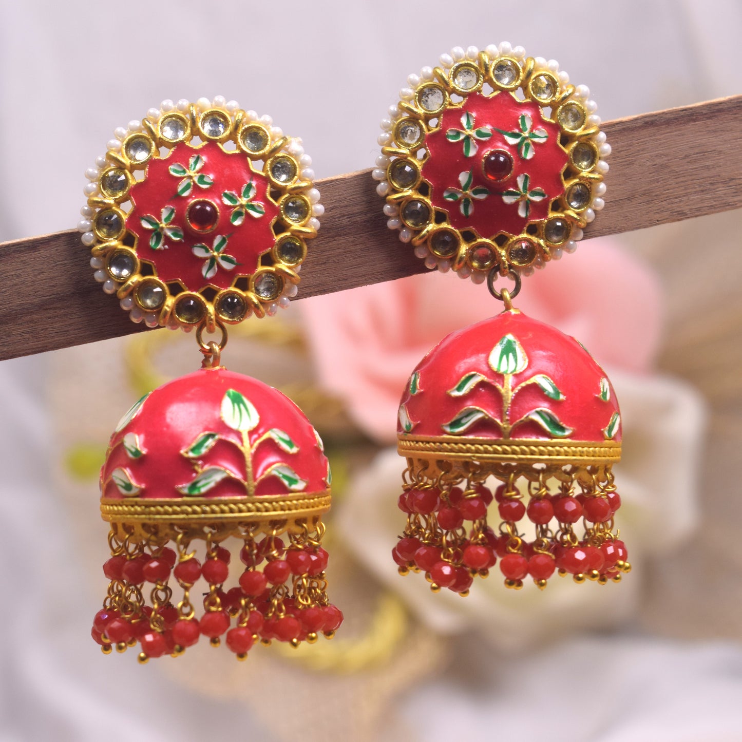 Vedika Meenakari Earrings