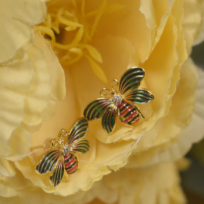 Buzzing Bee Stud Earrings