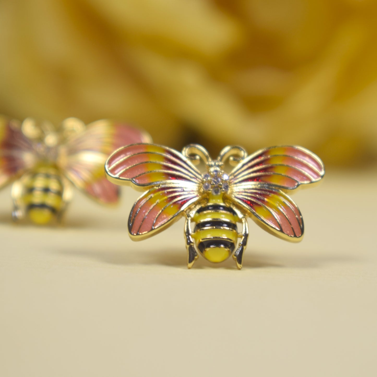 Buzzing Bee Stud Earrings