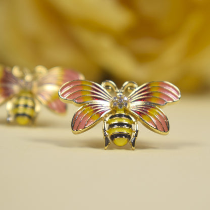 Buzzing Bee Stud Earrings