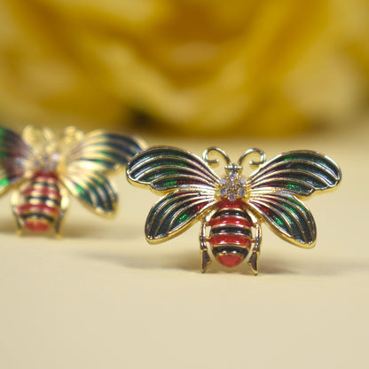 Buzzing Bee Stud Earrings
