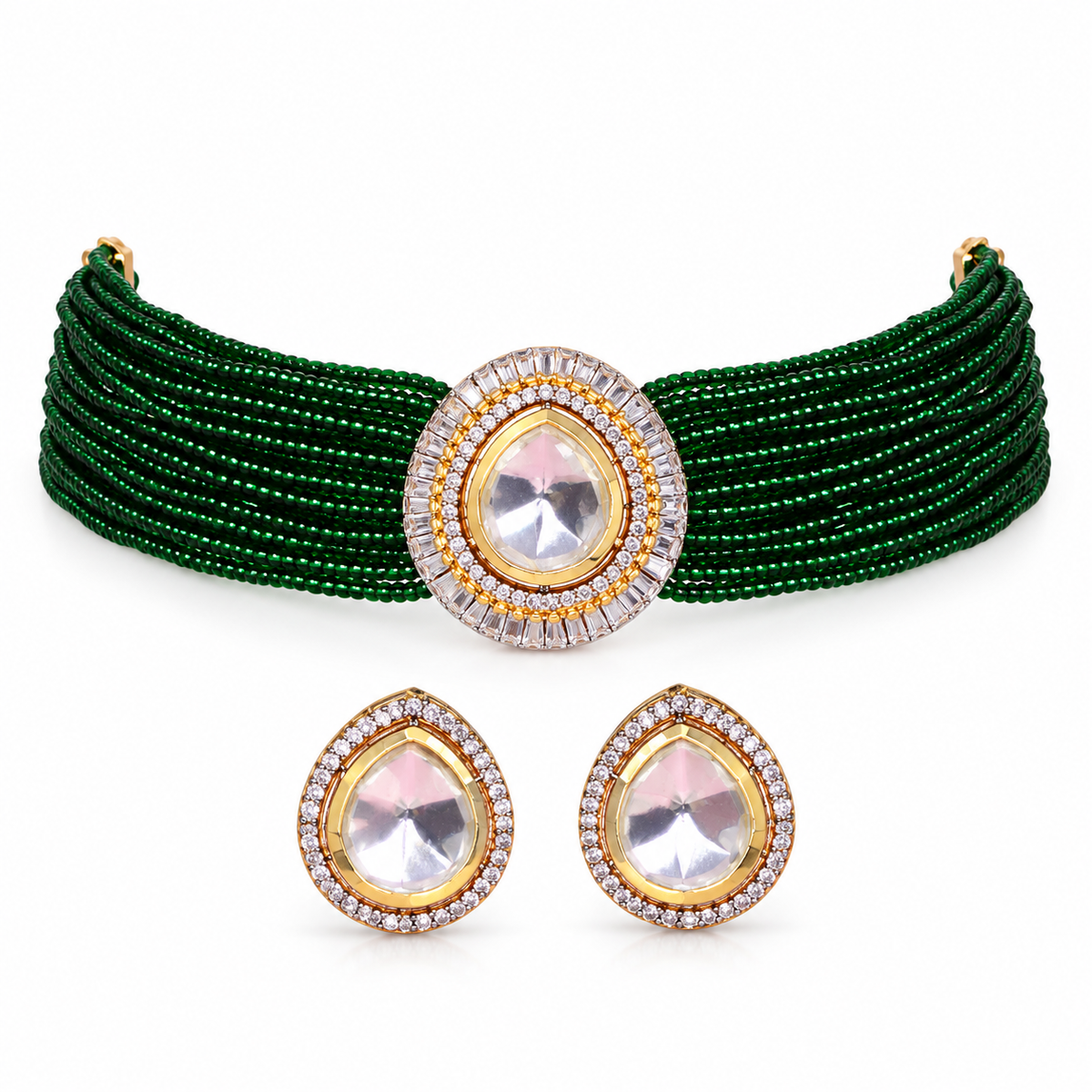 Emerald Sohana Choker Set