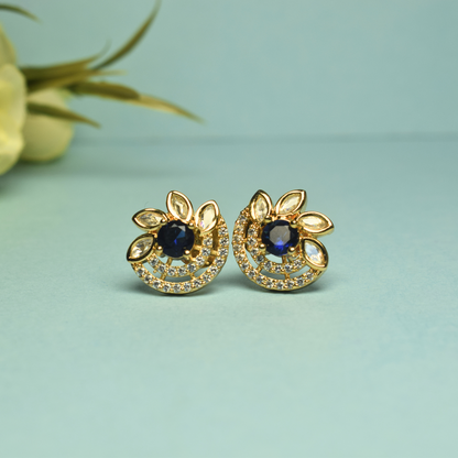 DAMINI KUNDAN STUD EARRING