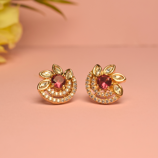 DAMINI KUNDAN STUD EARRING