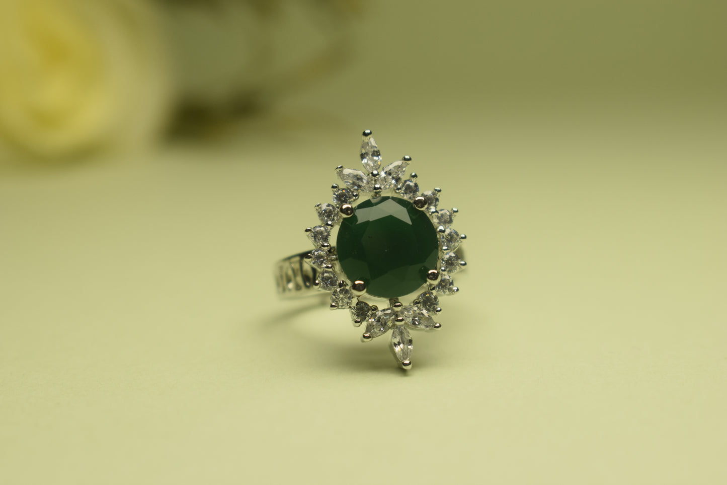 SILVER ZIRCONIA RING