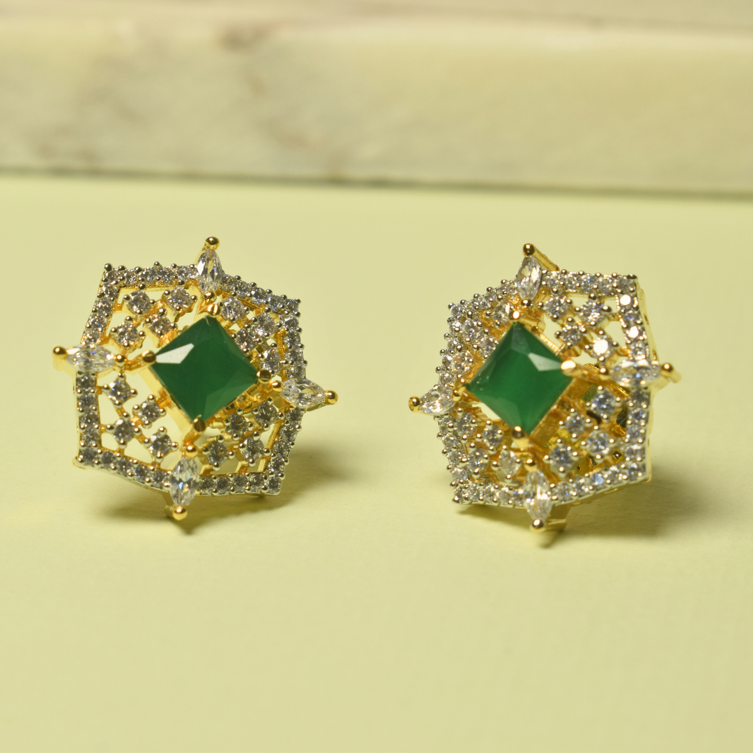 EMERALD DHANI PENDENT SET