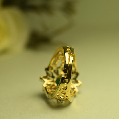 EMERALD LILY AD RING