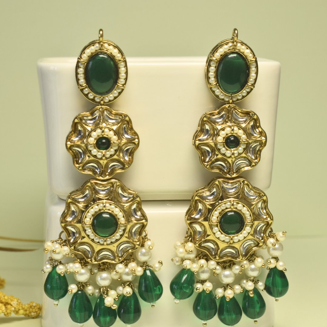 EMERALD RAHA DANGLERS