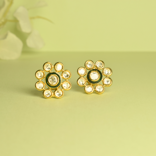RENU KUNDAN STUD EARRING