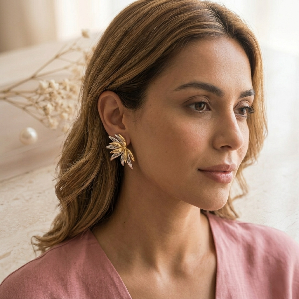 Leaf Stud Earrings
