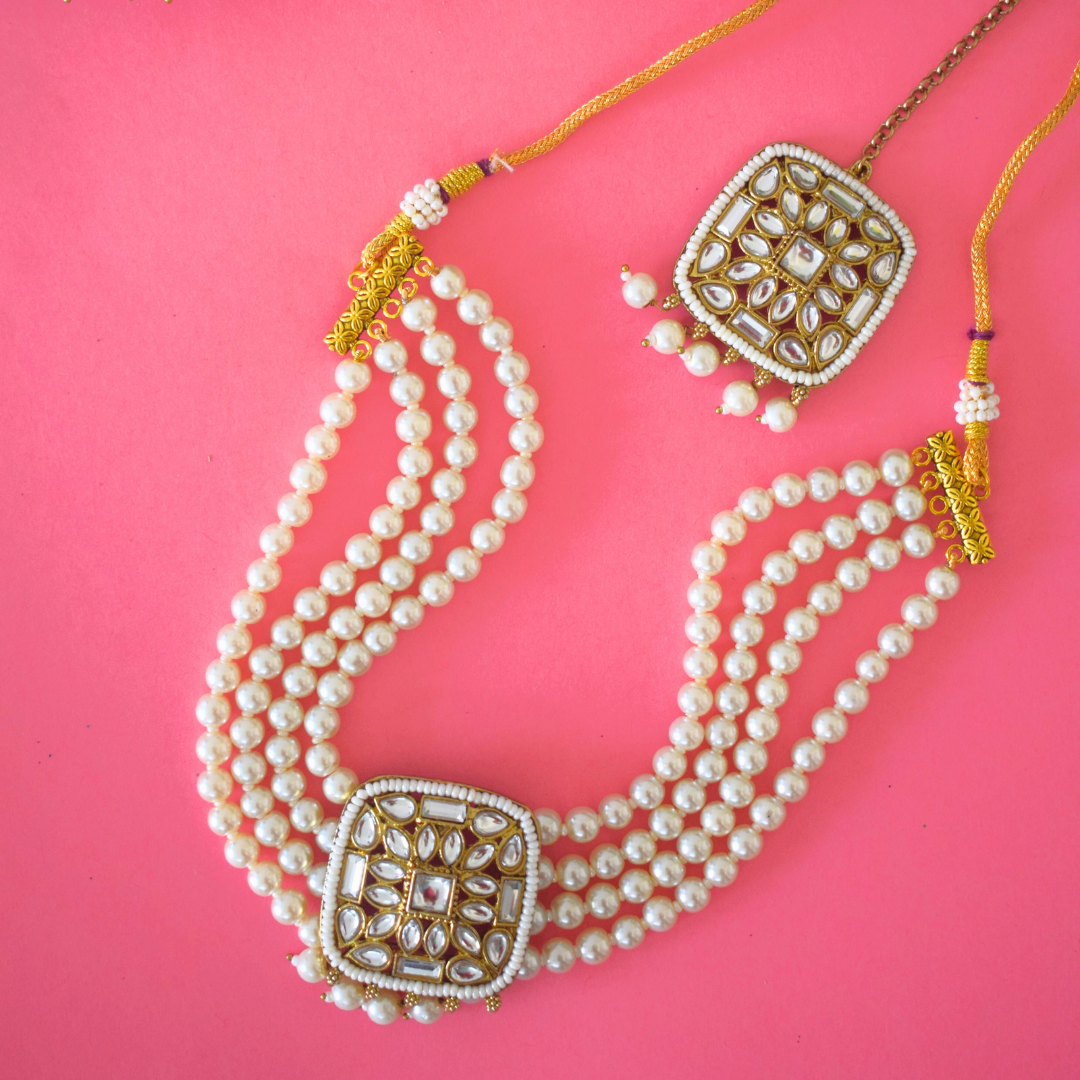 Ivory Alia Choker Set