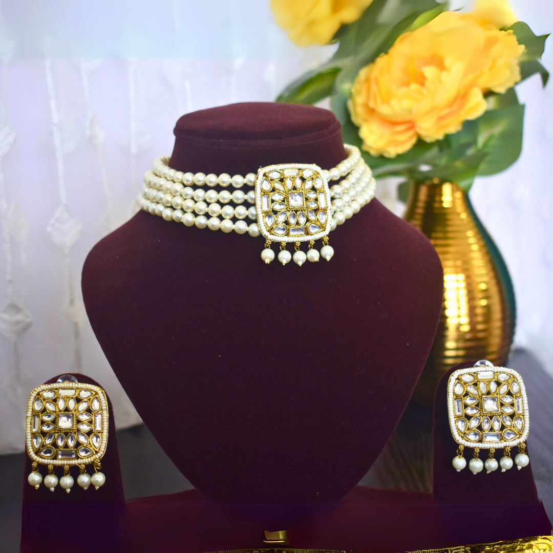 Ivory Alia Choker Set