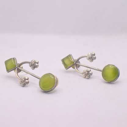 Kashi Silver Oxidised Earrings