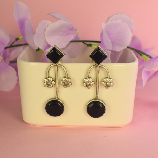 Kashi Silver Oxidised Earrings
