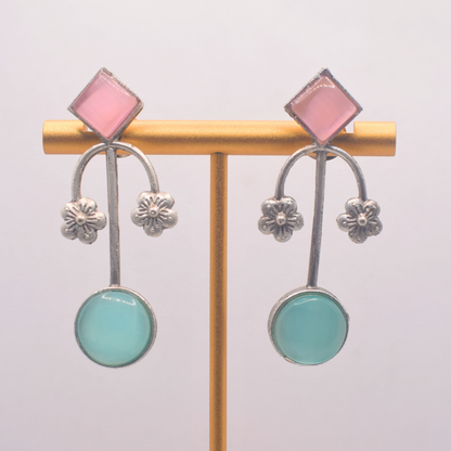 Kashi Silver Oxidised Earrings