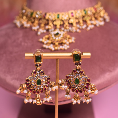 Kashmira Temple Jewellery Set
