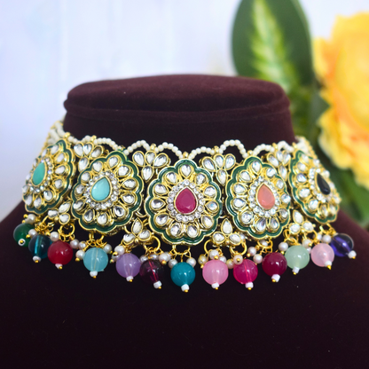 MULTICOLOR TAANI CHOKER SET