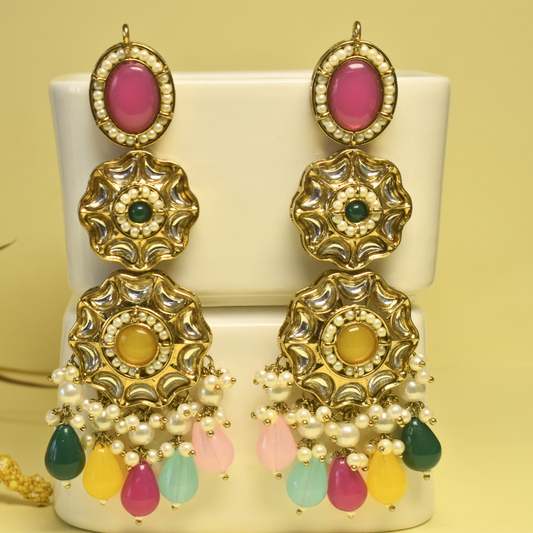 MULTICOLOUR RAHA DANGLERS