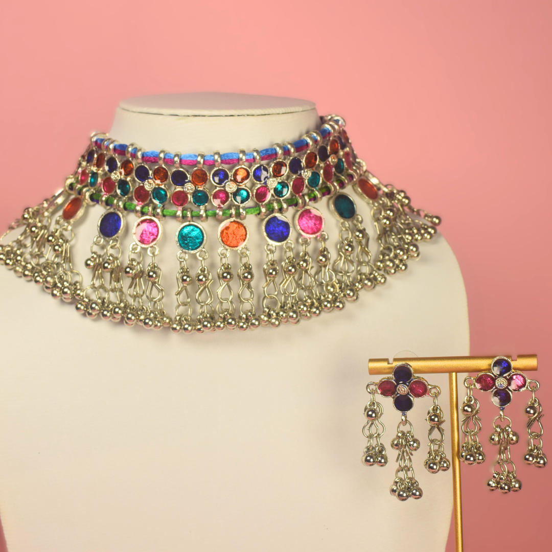 Maheshni Oxidised Choker