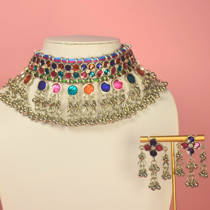 Maheshni Oxidised Choker