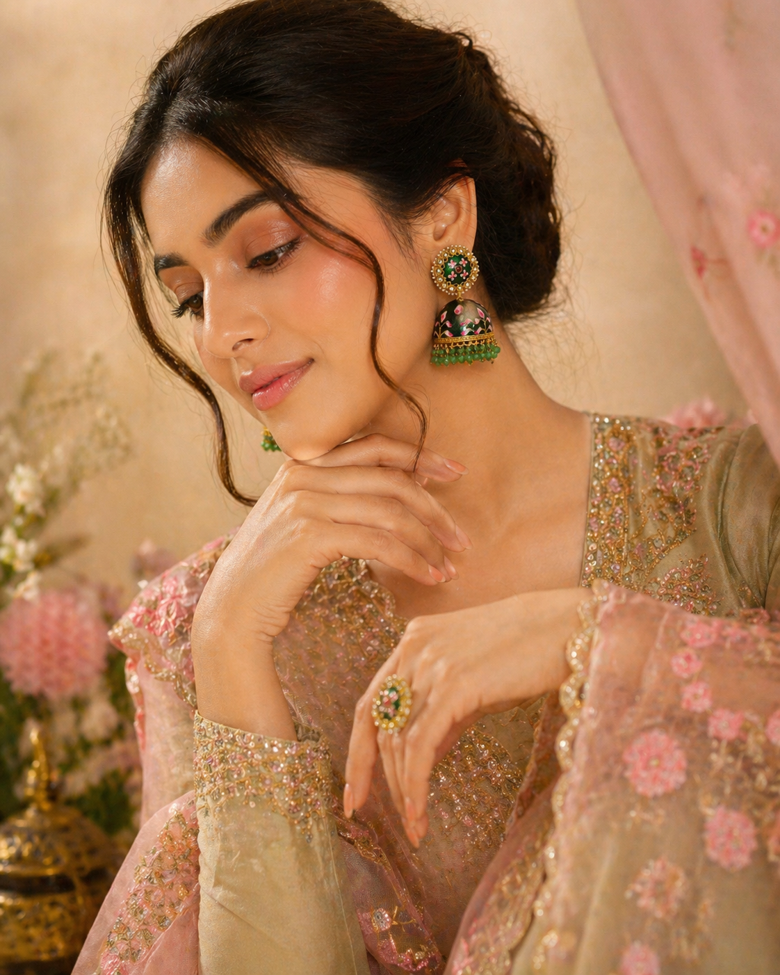 Harita Meenakari Earrings