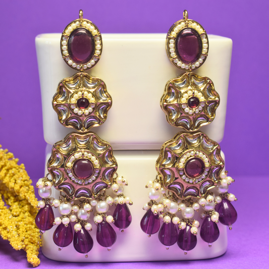PURPLE RAHA DANGLERS
